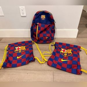 3 brand new Nike Stadium Barcelona soccer football bags
